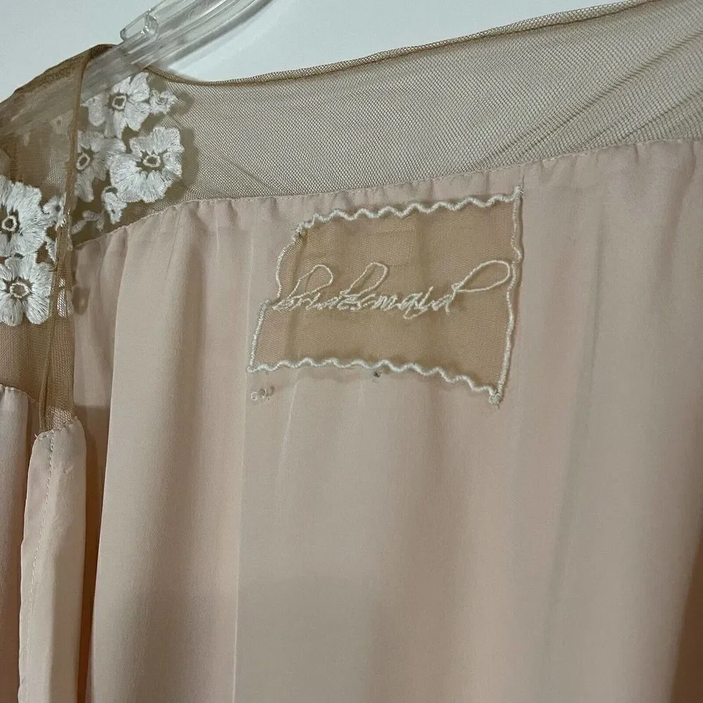 Robed with Love Pink HILDY ROBE bridesmaid bridal shower tie waist robe Medium
